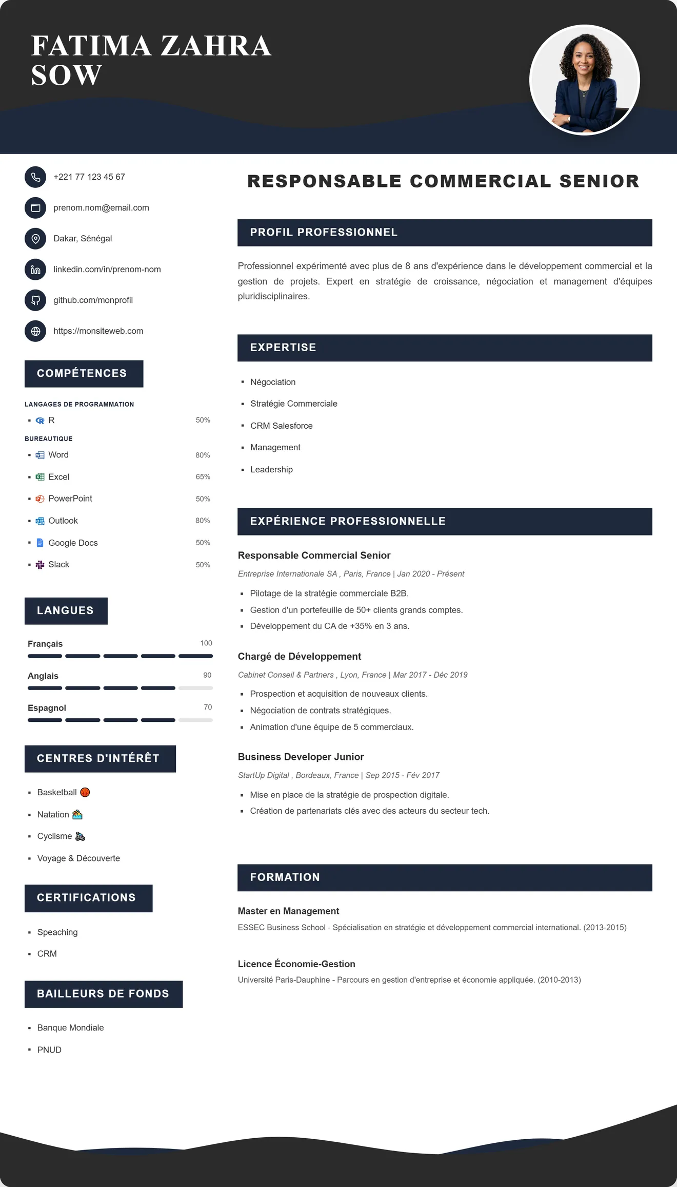 Modèle de CV 14