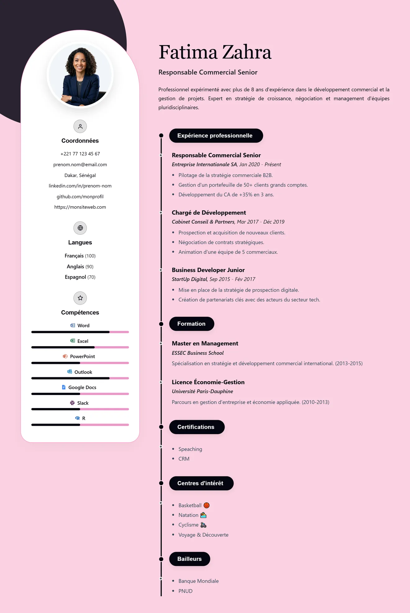 Modèle de CV 9